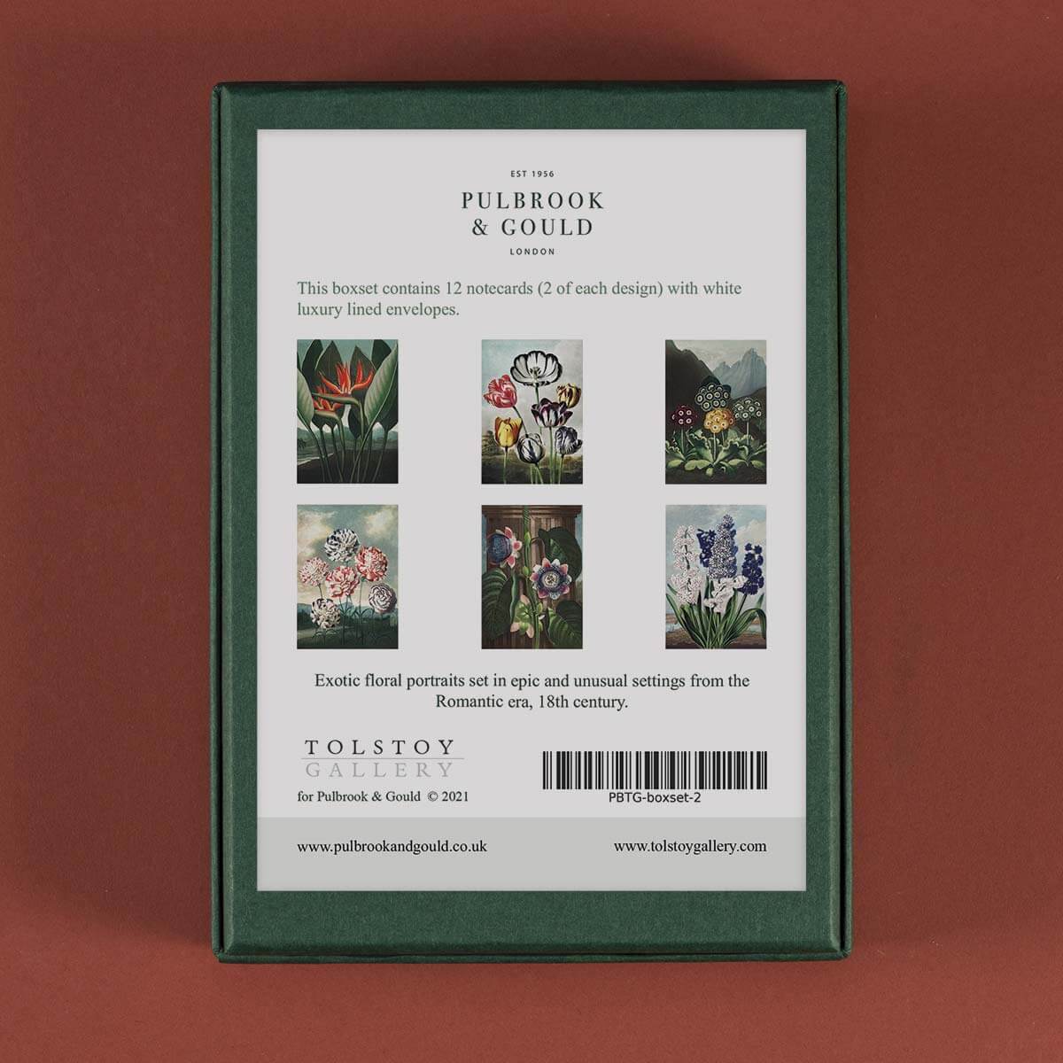 Gift Card Box set - Exotic flowers - Pulbrook and Gould Flowers London