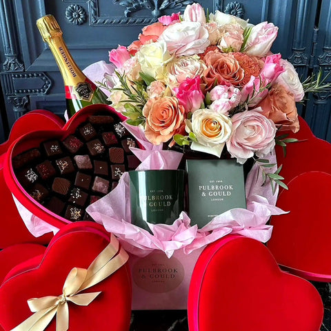 Luxury flower and gift set by Pulbrook & Gould, London
