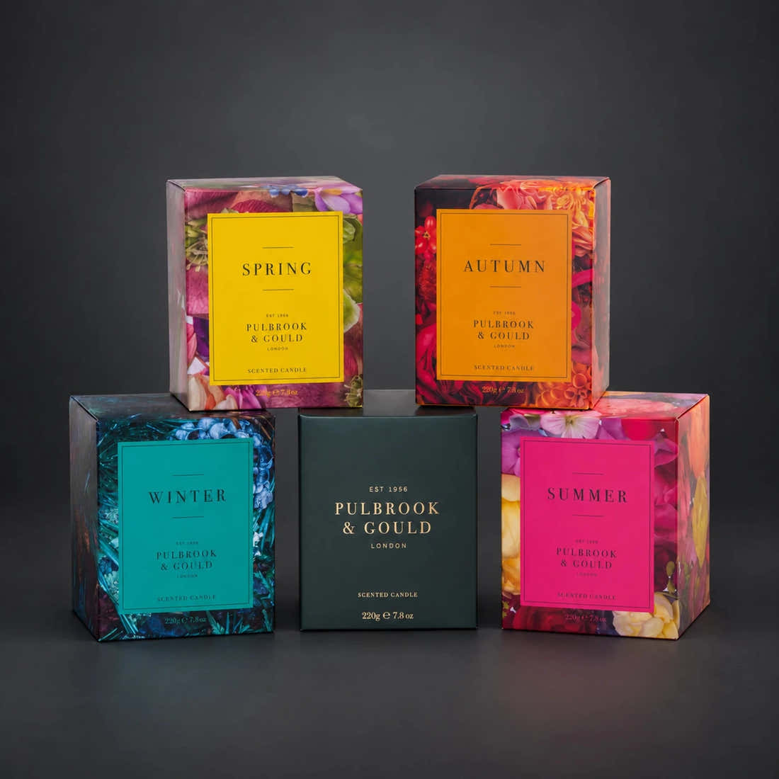 Pulbrook & Gould Scented Candle Collection, all five fragrances