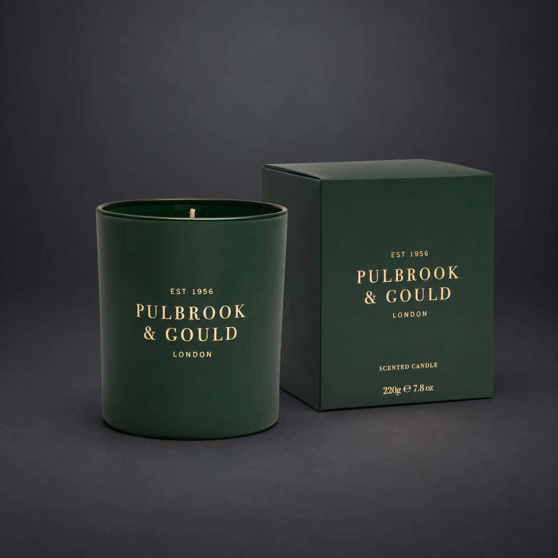 Pulbrook & Gould Signature scented candle in its branded gift box