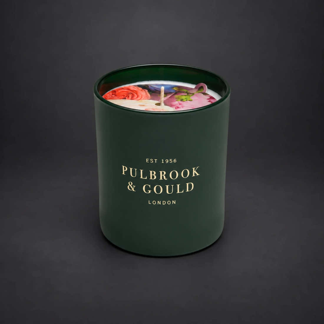 Pulbrook & Gould Signature scented candle, hand-poured with rose and jasmine