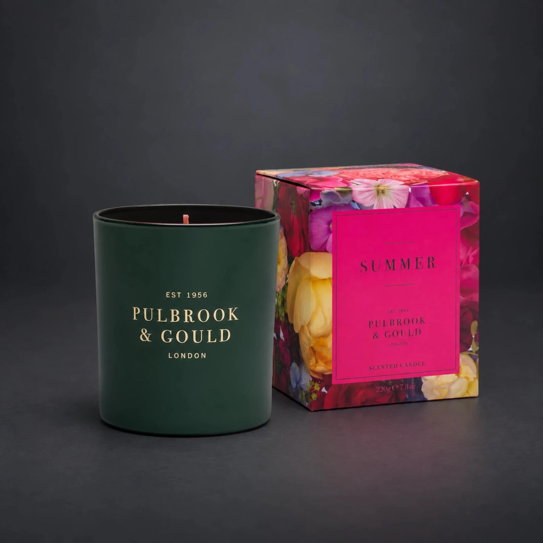 Pulbrook & Gould Summer scented candle in its branded gift box
