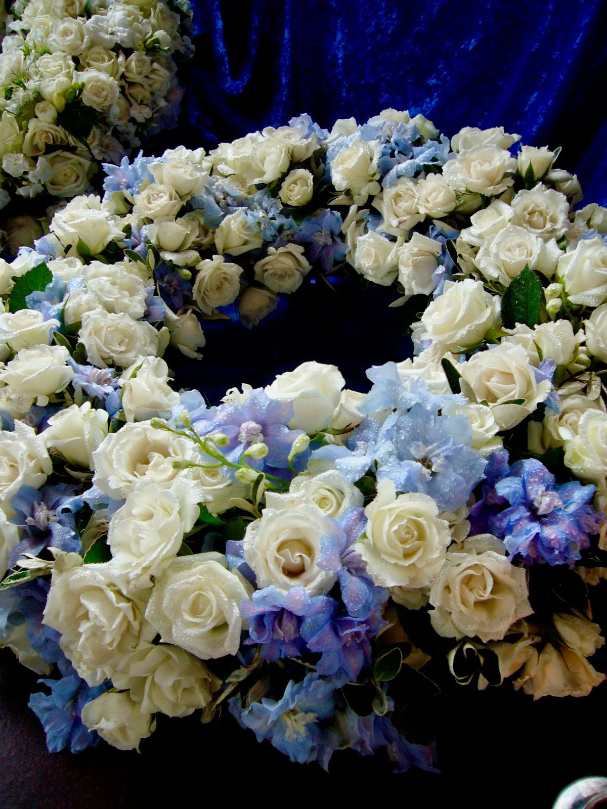 Funeral wreath created by Pulbrook & Gould, London