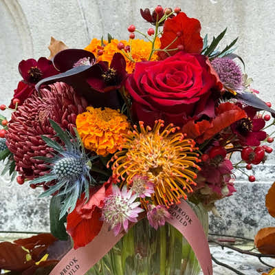 
                    
                      Halloween Posy by Pulbrook & Gould, luxury floral arrangement
                    
                  