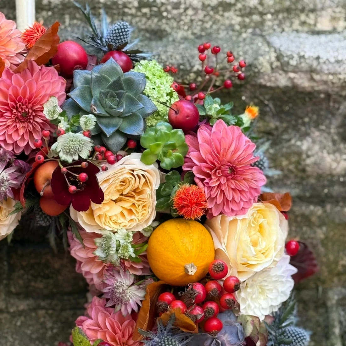 Halloween Wreath detail, Pulbrook & Gould London