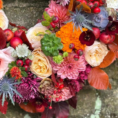 
                    
                      Halloween Wreath detail 2, Pulbrook & Gould London
                    
                  