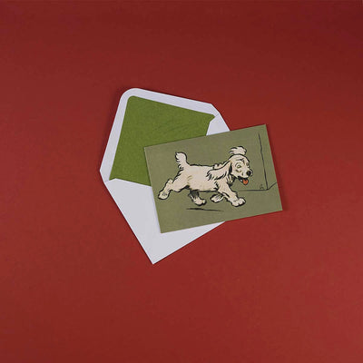 
                    
                      Luxury Greeting Cards by Pulbrook Gould A5 greeting card size with vintage botanical dog illustration
                    
                  