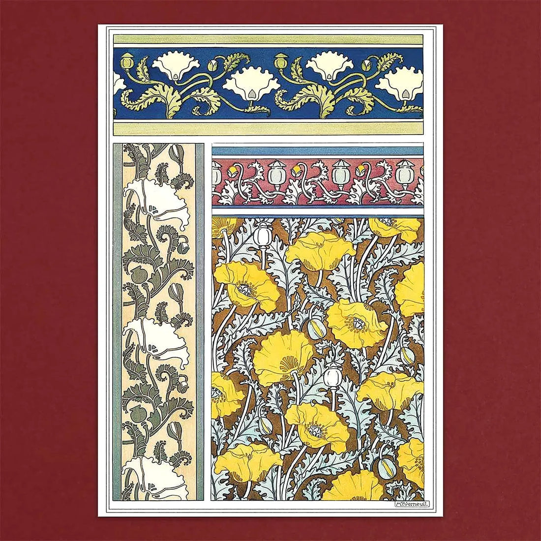 Tolstoy Gallery Greetings Card Box Set- Botanical by Pulbrook and Gould with botanical art deco notecards