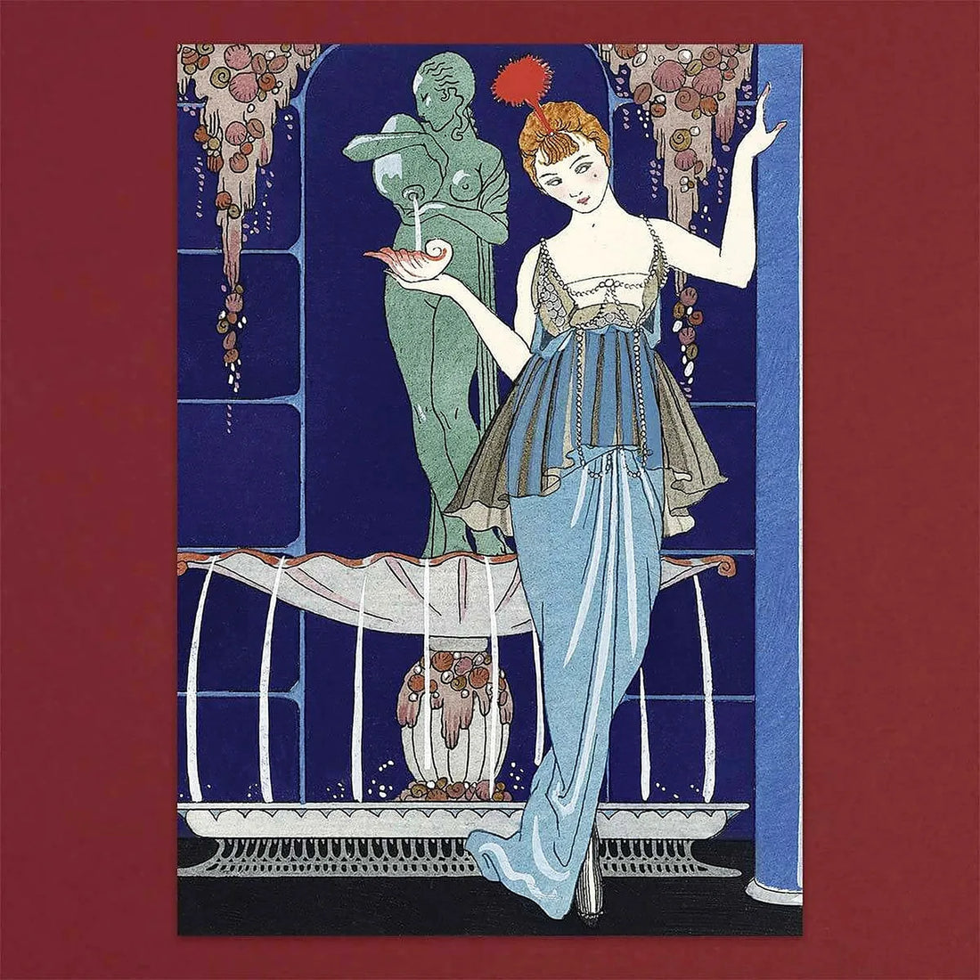 Tolstoy Gallery Greetings Card Box Set George Barbier by Pulbrook and Gould with art deco illustrated notecards