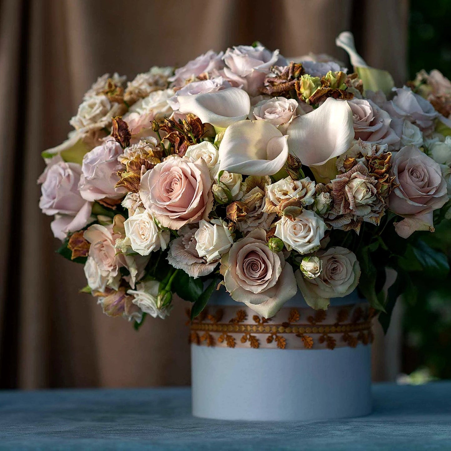 Vintage Hatbox - luxury flower gift box, design 1, by Pulbrook & Gould