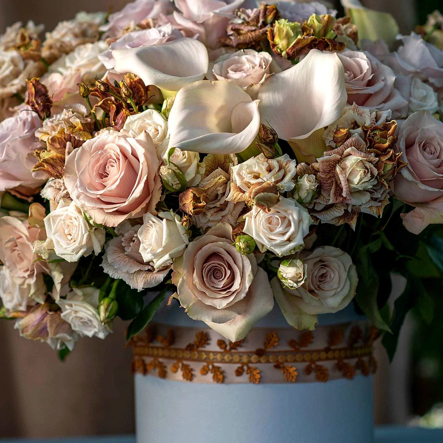 Vintage Hatbox - luxury flower gift box, design 2, by Pulbrook & Gould