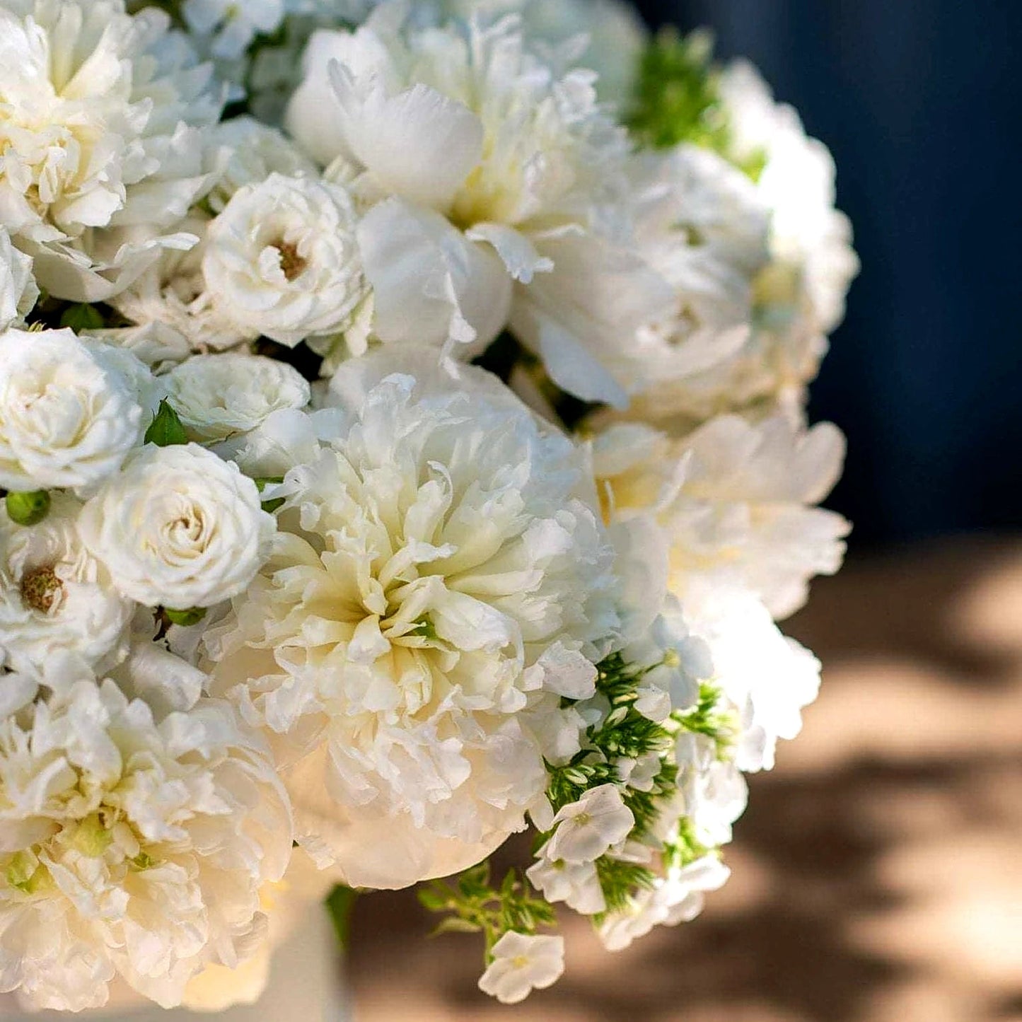 White Hatbox - luxury flower gift box, design 2, by Pulbrook & Gould