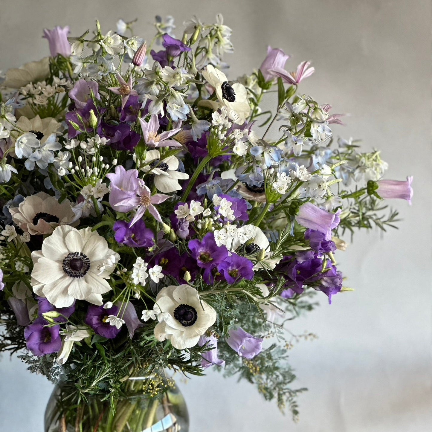 Luxury purple and white spring flower bouquet Florence