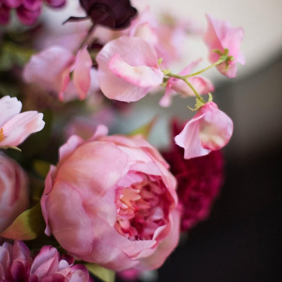 Mixed Silk Dusty Pink Arrangement - Pulbrook and Gould Flowers London