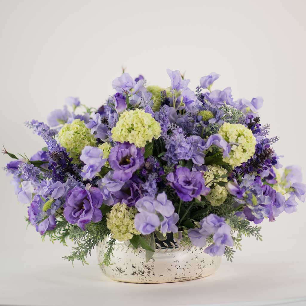 Mixed Silk Summer Blues - Pulbrook and Gould Flowers London