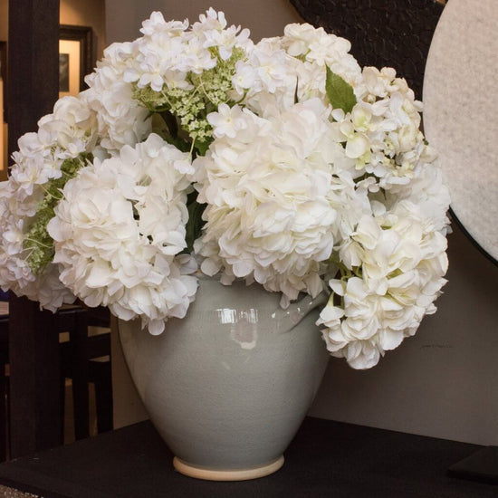 Load image into Gallery viewer, Mixed White Hydrangea Arrangement - Pulbrook and Gould Flowers London
