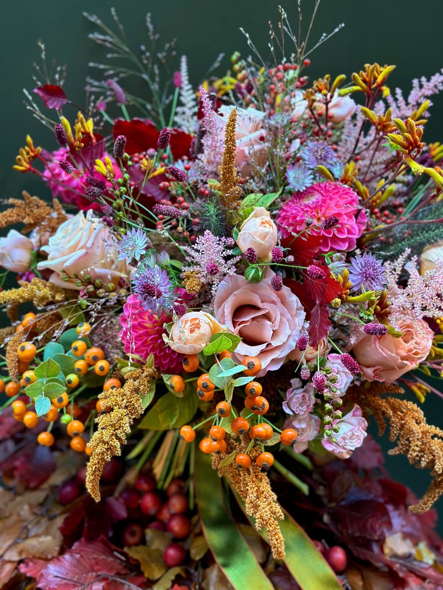 Load image into Gallery viewer, Sparkling Ember Bouquet - Pulbrook &amp;amp; Gould Flowers London
