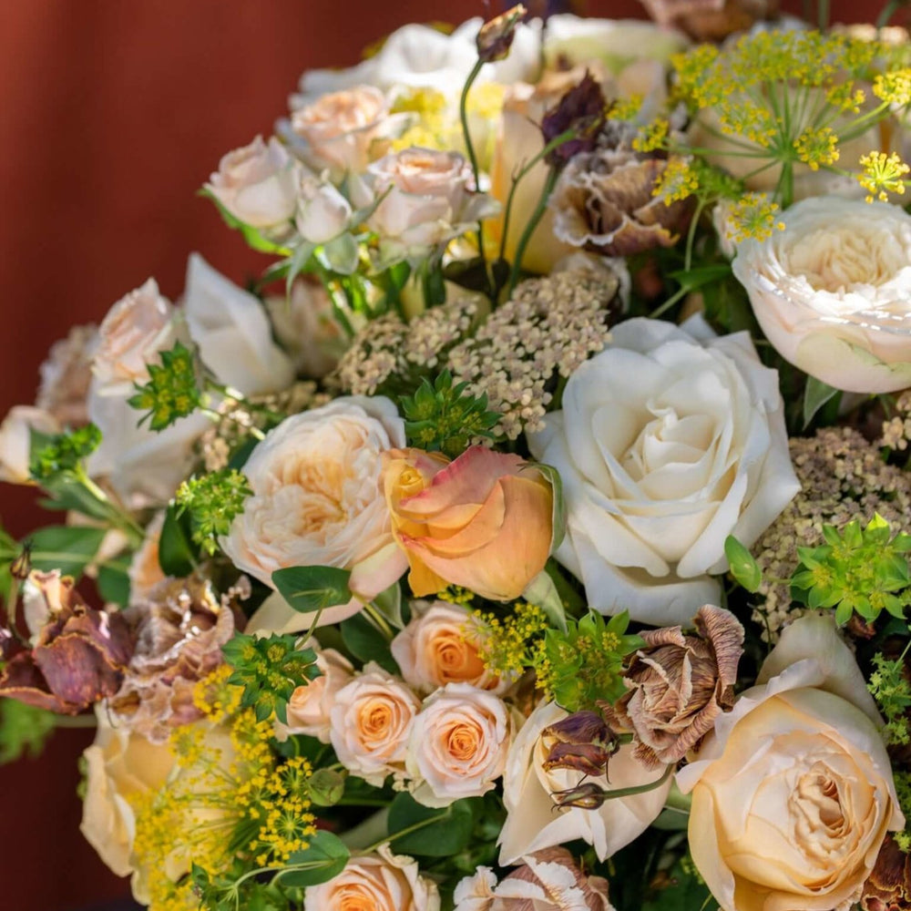 
                  
                    White and Peach Floral Harmony - Pulbrook & Gould
                  
                